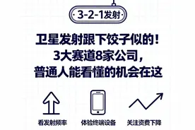 卫星发射跟下饺子似的！3大赛道8家公司，普通人能看懂的机会在这图片
