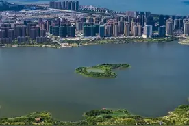 尹山湖的变迁图片