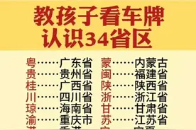 教孩子看车牌，认识34省区图片