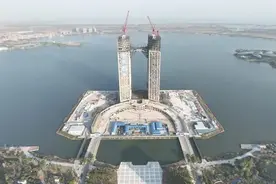 上海地标双子塔即将完工！美高梅美幻酒店入驻，2027年开业图片