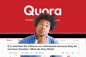 美版知乎：据说中国人很不幸，因为他们没有自由，评论区闹麻了图片