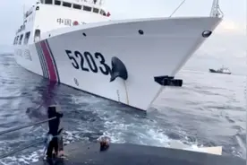 事态升级，仁爱礁海域中菲一天撞船两次，碰瓷大战如何收场？图片