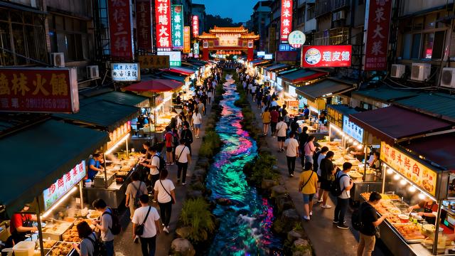 金风拂过淡水河，秋韵漫染台北城 —— 宝岛秋日的枫红诗行