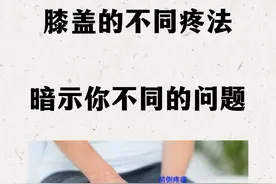 膝盖的不同疼法，暗示你不同的问题！图片