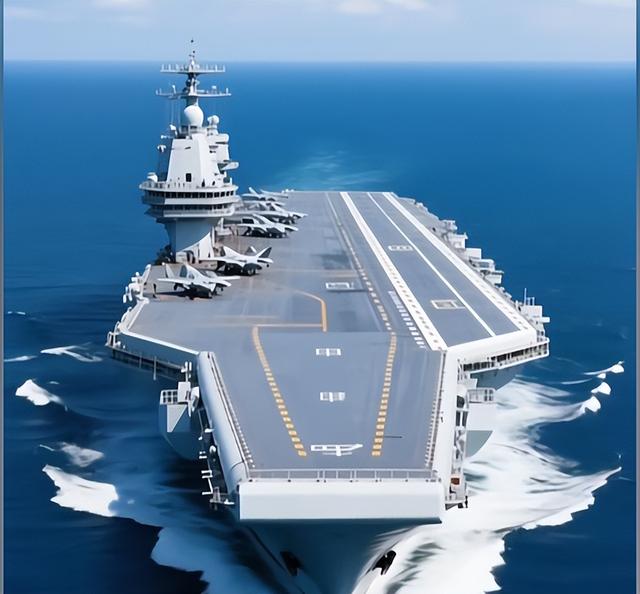 美国航母被甩开？央视公布罕见画面！福建舰“0帧	”急停、2秒起飞