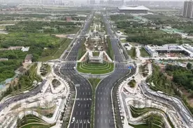 沣东新城复兴大道市政工程项目通车图片