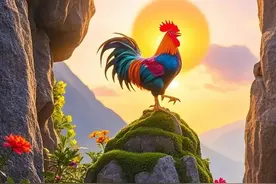 雄鸡一唱天下白,好运连连滚滚来,新的一天,祝万事顺遂，幸福安康图片