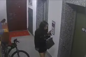 电梯口惊现“恐怖粪子”！白领女子公然排泄，网友：雅咩蝶！图片