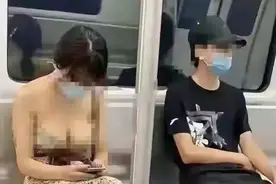上海一地铁惊现不堪一目，这美女穿衣服胖人如何自处图片