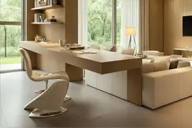 客厅如何布置书桌图片