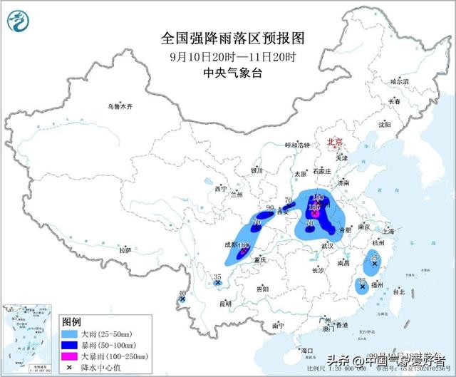 郑州及周边将成大暴雨核心区