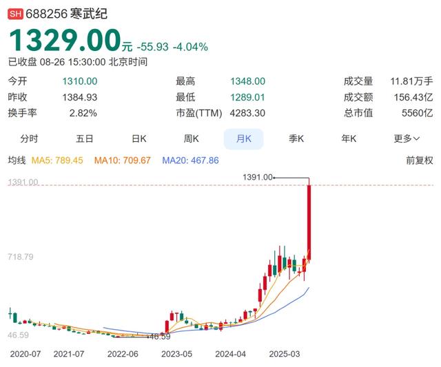 5000亿的寒武纪，它配吗？