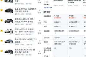 秦L Dmi真的一骑绝尘？7款主流10W价位混动轿车对比与分析图片