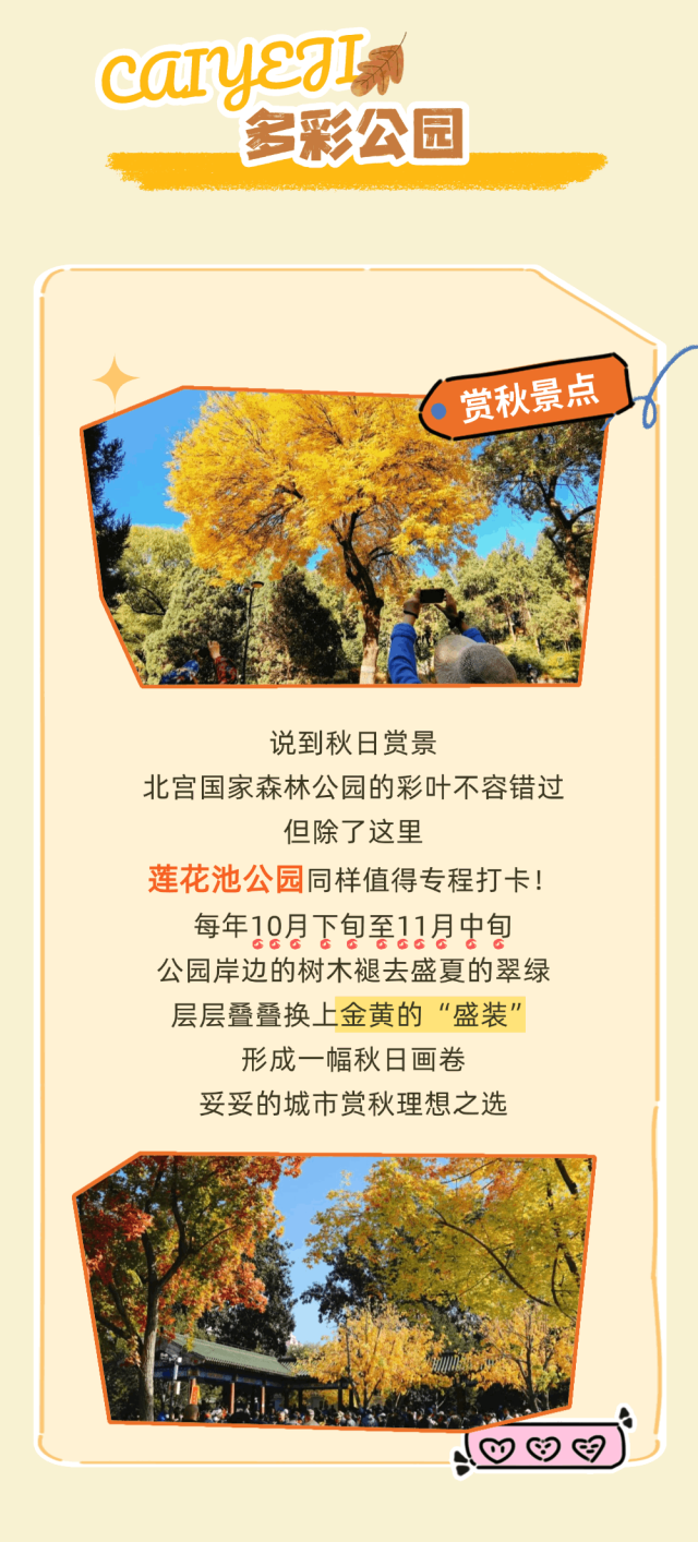 四大秋日板块带您玩转丰台～