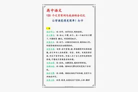 高中语文120个文言实词与成语结合记忆图片