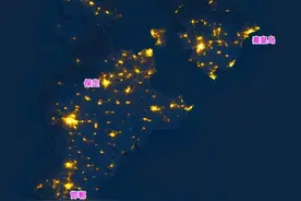 撇开石家庄、唐山不谈，从夜景灯光图看河北省最繁华的3座城市图片
