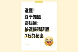 总算懂了零钱通为啥快速提现有1万限额了图片