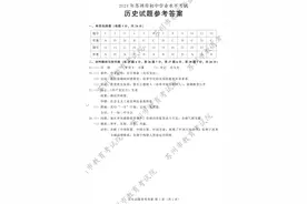2024苏州市中考历史试卷及参考答案图片