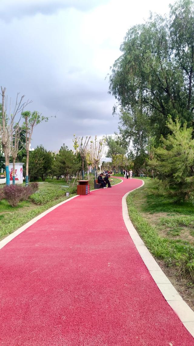拉萨药王山北面团结公园，今年新竣工开放，雨中漫步眺望布达拉宫
