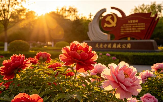 黄河岸畔又添盛景！兰州廉政公园牡丹盛放，成金城春日打卡新地标