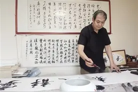 笔墨传情，书韵流芳，南阳本土书法家闫高阳——书写人生华章 传递爱与希望图片