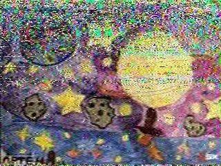 437.625MHz正式收图喽！在知识的轨道上音乐节与卫星UmkA-1 SSTV