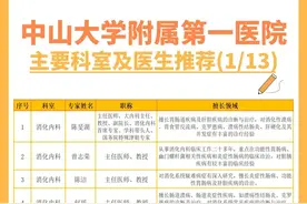 中山一院攻略 中山附一科室人员介绍图片