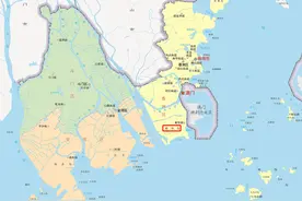 澳门与珠海市、横琴岛面积对比图，真是弹丸之地图片