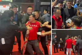 网红“卤鹅哥”车展投喂周鸿祎，拉扯20多秒！网友：有点骚扰人！助理最新回应图片