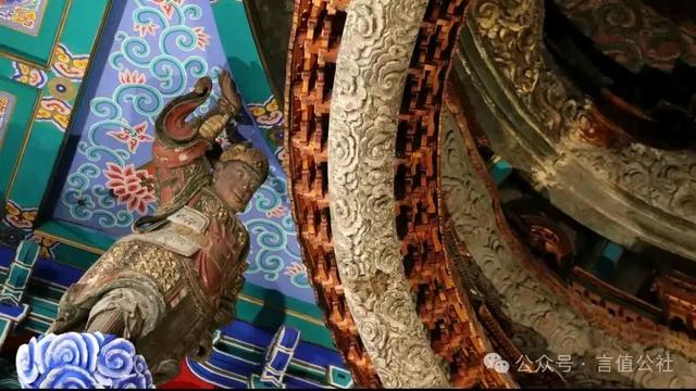 北京古建博物馆，放大10倍看细节，隆福寺藻井藏着多少秘密与奇迹