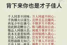 背下来你也是才子佳人，总有人间一两风，填我十万八千梦。图片