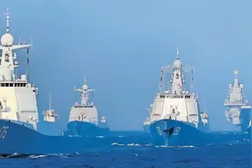 58艘驱逐舰，94艘护卫舰，3艘航母，世界第二海军已经不再有悬念图片