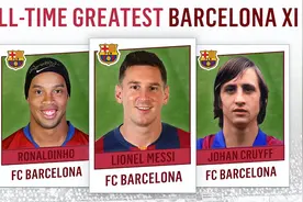 媒体评选巴萨历史上最伟大的阵容：有梅西，没罗纳尔多和马拉多纳图片