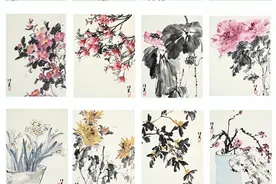 “花解语”——金泽美中国花鸟画作品展在贵阳美术馆开展图片