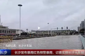 长沙最大火车站｜暴雨中成汪洋图片