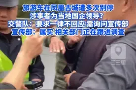 大巴在凤凰古城被别停，涉事者为公职人员？交警队被警告不准回应图片