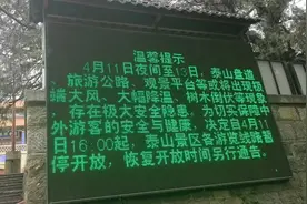 应对极端大风天气！下午4点起，泰山暂停开放！图片