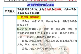 四年级下册数学«鸡兔同笼»热点难点一网打尽！一整套一定要吃透图片