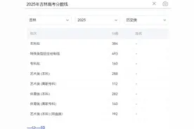 2025年吉林一分一段表公布了：高考分数位次对照表图片