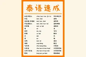 泰国旅行必备！100句泰语速成，说走就走！建议点赞收藏图片