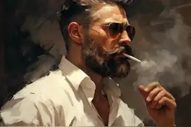 中年大叔，桀骜不驯的帅气头像图片