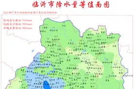 暴雨中心在郯城县港上镇、兰陵县长城镇一带！临沂还有中雨图片