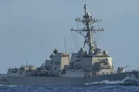 美舰通过台湾海峡，态势接近实战，解放军战机起飞，台媒谄媚鼓吹图片