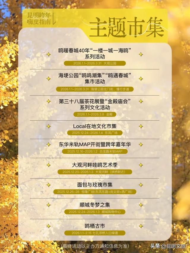 明星集结!音浪强劲!狂欢来袭!在昆明,去哪跨年?去哪嗨皮?请看指路牌→