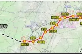 石衡沧港城际铁路（石家庄至沧州）相约2025年开通 最新车站信息图片