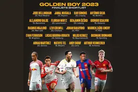 身价6.72亿欧元！金童奖最佳阵容，1.2亿欧元先生最大热门！图片