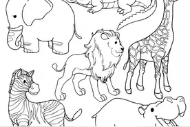 500个动物简笔画线稿资料，收藏备用图片