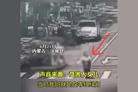 57岁内蒙古女子等红灯时被撞，随后遭车主二次碾压死亡，后续来了图片