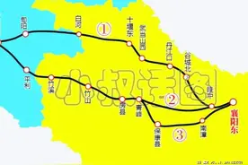 襄安高铁三线路，线路三过十堰南三县竹竹房图片