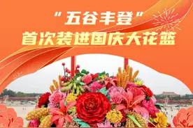 “五谷丰登”首次装进国庆大花篮图片